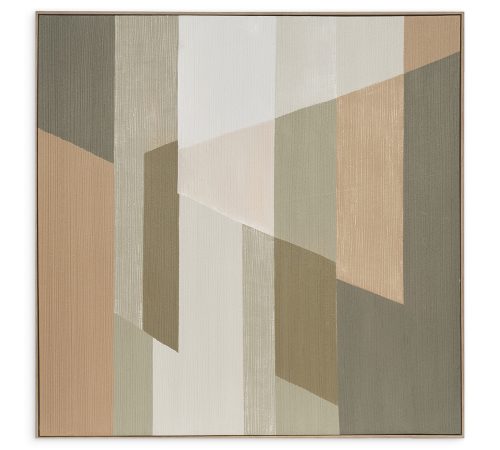 Quadro Abstrato Tons Naturais - 120x120cm