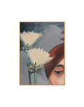 Flowers and Female Head by Dorothea Maetzel-Johannsen